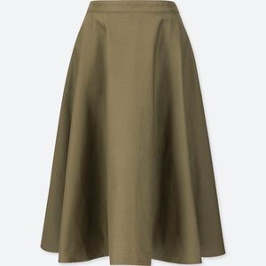 Uniqlo Cotton High-Waist Circle Skirt